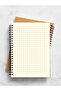 Checked and Striped Notebook Set - A5 - Steel Spiral - 2x80 Pages - 7