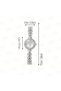 Oyuncakstore Full Crystal Stone Encrusted Silver Color Silver Plated Women Wristwatch Imported - 2