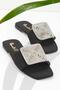 Matte Black Women's Slippers K04666012238 - 2
