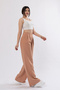 Women's Summer Camel Front Double Pleated Loose Plazzo Pocket Trousers Stylish Daily Comfortable 30144 - 2