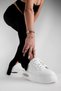 Riga White Women's Sneakers - Transparent Detailed - 8