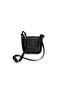 Women's Black Leather Shoulder Bag - 2