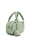 Mint Green Shk207 Faux Leather Charm Detailed Zippered Hand, Arm and Shoulder Bag with Strap - 3