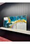 Metal Framed Real Glass Table Delagio Set of 3 - 4