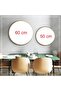 Metal Framed Real Glass Round Table Piena Set of 2 - 3
