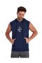 Men's Hooded Kangaroo Pocket Sleeveless Sweatshirt