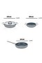 4 Piece Greenhouse Spectrum Fireproof Non-Stick Ceramic Oblate Pot Pan Sahan Set Gray - 6