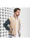 Double Colored Men's College Coat - 4