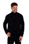 Men's Comfortable Inside and Outside Fleece Heat Preserving Zippered Fleece Sweatshirt - 3