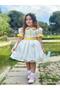 Yellow Daisy Vintage Baby Girls' Dress, Birthday Dress, Photo Shoot Dress, Suitable for ages 0-12 - 4