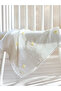Daisy Patterned Muslin Baby Cover & Blanket Natural Texture 100% Cotton Oeko-Teks Certified 75X75 cm - 4