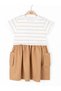 Girl's Cotton Striped Bonibon Dress - 3