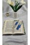 Epoxy Blue Silver Leaf Bookmark – Bring Elegance to Your Pages 14X 2.5