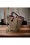 Straw Bag Design Midi Size Bag, Elite and Authentic Women's Bag, Handmade Bag Jute Bag - 5