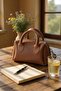 Women's Strap Leather Hand and Shoulder Bag New Season Stylish Design Width:20Cm Height:20Cm