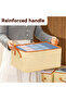 Large PU leather fabric storage box - 4