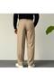 Men's Beige Color Pleated Lycra Comfortable Fit Baggy Fabric Trousers - 6