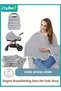 Baby Nursing Cover for Breastfeeding - 360 Degree Privacy, 8-in-1 Uses Soft & Breathable Covers Baby