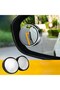 2Pcs Off-Vehicle Wide-Angle Mini Mirror Auto Blind Spot Rearview Mirror Set for Bureau Home Office Car - 5
