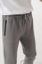 Ribbed Leg Pocket Zippered Boy's Tracksuit Bottom - 5