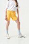 Double Long Girls' Shorts with Side Stripes - 6