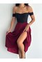 Katın Hijab Suitable Imported Lycra Crepe Fabric Kilos Bell Skirt -Burgundy - 5