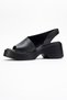 Roy Black Skin Genuine Leather Women's Wedge Heeled Sandals - 4