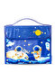 Art Supplies Set in Space - Themed Carrying Case – 82 - Pcs Kit with Paints, Crayons, Markers -Blue - 3