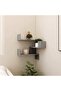 Wall Corner Shelf Grey Sonoma 40x40x50 cm Engineered Wood - 6