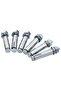 2-Tier Floating Wall Shelves 2 pcs Stainless Steel 200x30 cm - 5