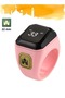 خاتم ذكر ذكي مع تذكير بالاهتزاز وعداد التسبيح واتصال بلوتوث (وردي) (22 مم)