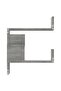 Wall Corner Shelf Grey Sonoma 40x40x50 cm Engineered Wood - 2