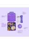 Jumbo Bento Lunch Box Set w/ Steel Food Jar, Ice Pack and Insulated Lunch Bag – Purple - 5