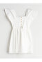 White Square Collar Girl's Dress by Güli̇s Gi̇yi̇m - 4