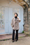 Women's Front Tie Kimono Gray - 3