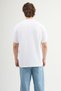 Ricardo 84002 oversized Λευκό ανδρικό μπλουζάκι Basic - 5