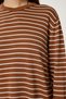 Striped Seasonal Knitwear Sweater Camel Bone Lus0131 - 4