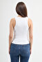 Cuello 82004 قميص نسائي أبيض ضيق ذو رقبة على شكل حرف U - 4