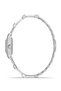 Square Case Stone Cord Women Wrist Watch Silver Color Pl-1543B2X - 5