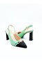 Women's Genuine Leather Heeled Shoes - 3