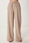 Oversize Muslin Shirt Trousers Suit Beige Lsa0014 - 4
