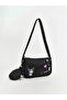 Black Kuromi Printed Girl's Shoulder Bag and Wallet