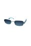Fl 967 740g 51 Unisex Rectangle Gray Metal Sunglasses