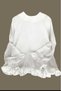 Women's Black-Ecru 2-Pack Pleated Hijab Shirt Tunic with Ruffled Sleeves and Skirt Blouse Trend - 8