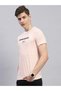 Men Orange Printed Round Neck T Shirt - 2