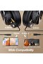 A70 Bluetooth Over Ear Headphones, Wireless w/ 72H Playtime, Hi-Res, 3.5mm/6.35mm Wired Audio Jack - 4