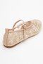 Juny Beige Mesh Flower Embroidered Women's Ballerina Shoes - 5