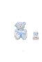 - Animal Stuffed Cuddly Teddy Toy & Blanket Gift Set For Newborn - Blue