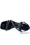 Kindep (Park Moda) Piping Detailed Heeled Women's Sandals Black - 6
