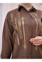 طقم - بني - SAHRA BUTIK - 5